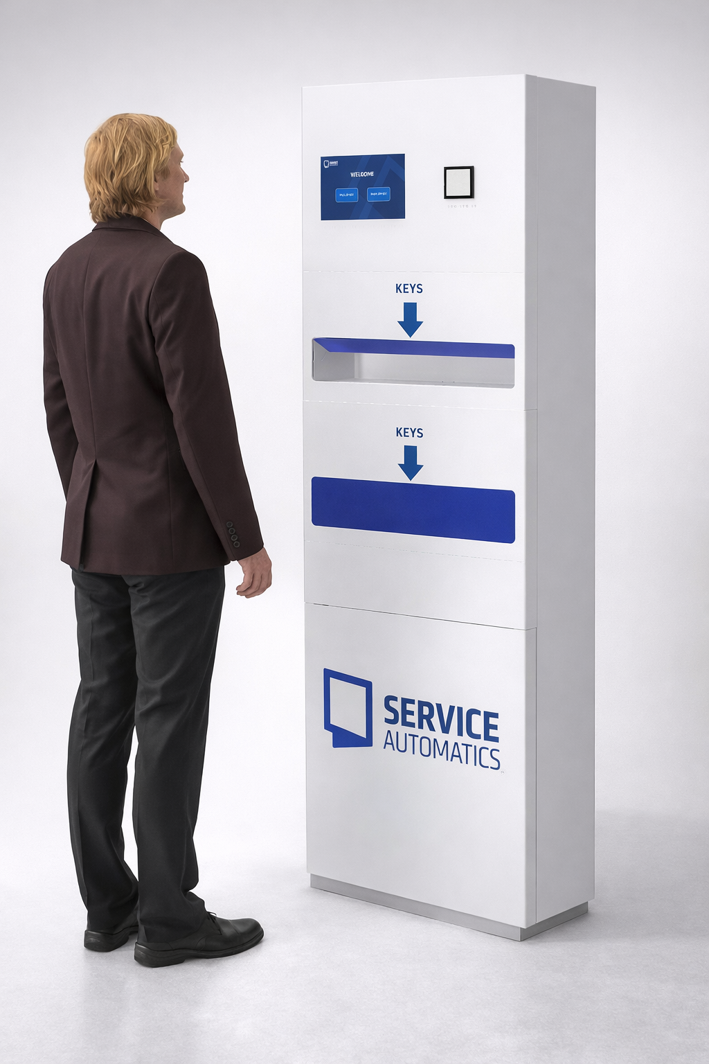 Service Automatics key station in use